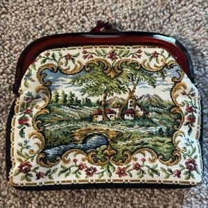 Clutch with Embroidered Design